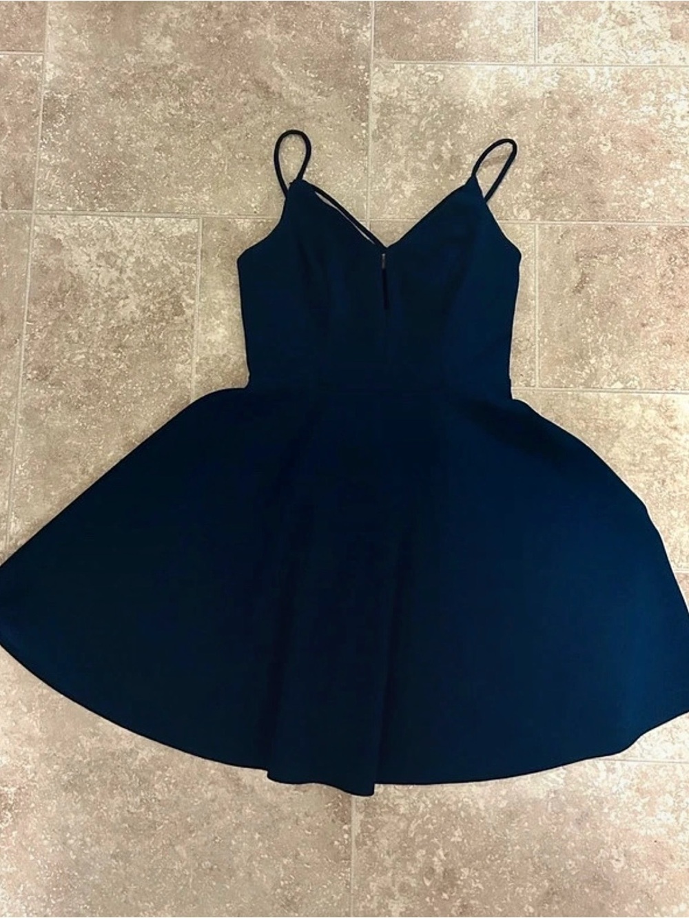 B. Smart Navy Spaghetti Strap Mini Dress